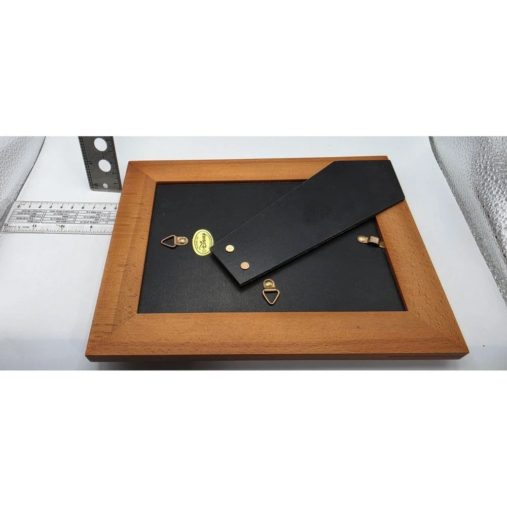 Disney Mickey Mouse Wood Picture Frame Natural Beveled 4x6 Tabletop Wall